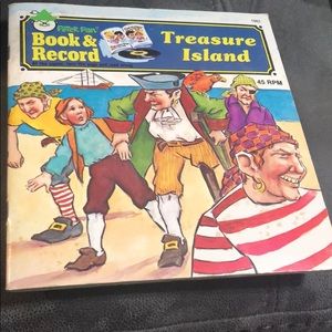 Book and record treasure island 45 RPM